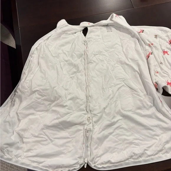 Kyte Baby White Swaddle with Pink Unicorns Bamboo Sleep Bag Swaddler - Picture 6 of 9